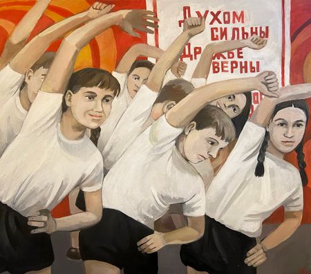 Мария Буртова (Картина, живопись - 
                  90 x 70 см) Духом сильны, дружбе верны...