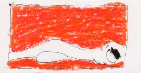 Марсель Ялалов (Авторская графика - 
                  10 x 5 см) Nude