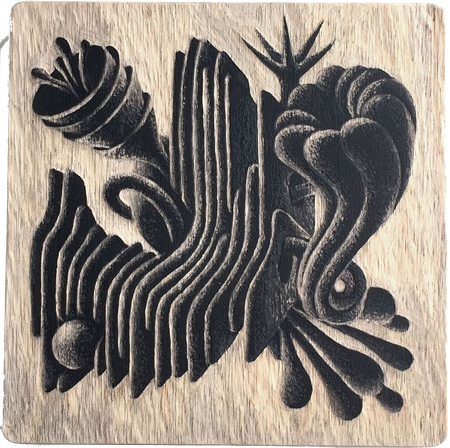 Женя Желваков (Картина, живопись - 
                  19 x 19 см) Без названия