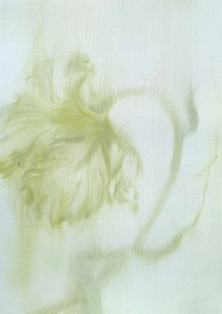 Ульяна Соловей (Авторская графика - 
                  40 x 50 см) Лист / тюльпан IV