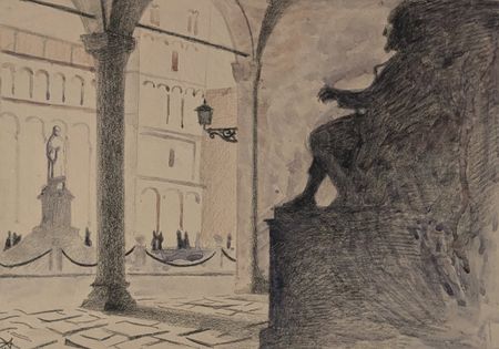 Анастасия Мотина (Авторская графика - 
                  35 x 25 см) Лукка