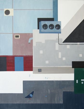 Анна Мельниченко (Картина, живопись - 
                  70 x 90 см) Задний двор