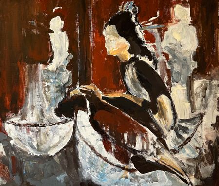 Светлана Федорова (Картина, живопись - 
                  70 x 60 см) Птица