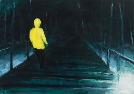 Денис Русаков (Авторская графика - 
                  50 x 35 см) Спуск (Возвращение)