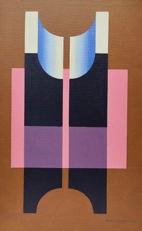 Рауф Туктар (Картина, живопись - 
                  46 x 73 см) Металл и стекло