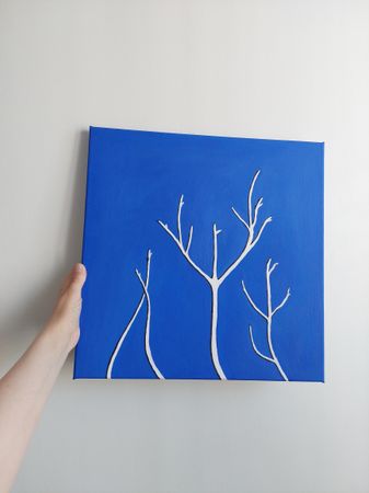 Оливия Лем (Картина, живопись - 
                  40 x 40 см) Деревья