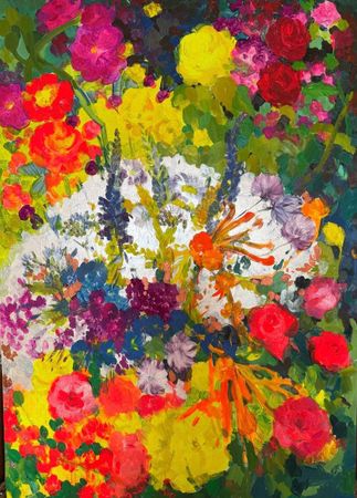 Юлия Кривозубова (Авторская графика - 
                  100 x 140 см) Из серии "Яблоки и груши"