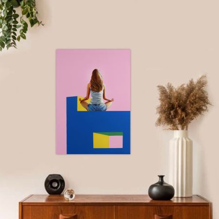 Светлана Искоских (Картина, живопись - 
                  50 x 70 см) Девочка и йога