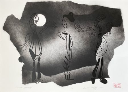 Леша Мелки (Графика печатная - 
                  70 x 50 см) Cultivate yourself