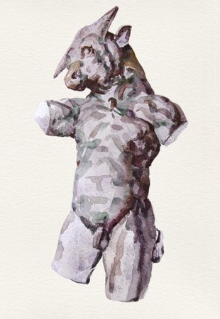 Иван Андреев (Авторская графика - 
                  20 x 30 см) Минотавр