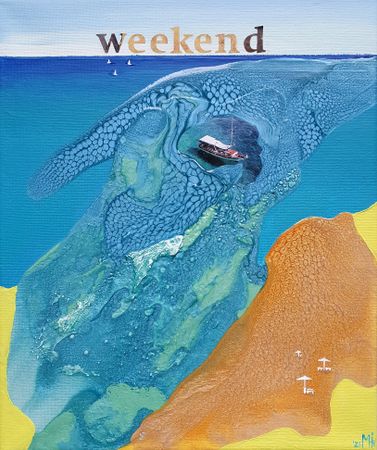 Маша Ив (Картина, живопись - 
                  25 x 30 см) Weekend