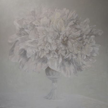 Ольга Менжилий (Картина, живопись - 
                  110 x 110 см) Белый букет