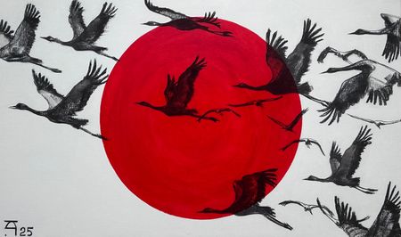 Карина Гималова (Картина, живопись - 
                  100 x 50 см) Созерцание