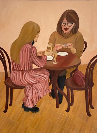 Настя Астахова (Картина, живопись - 
                  60 x 80 см) Буфет