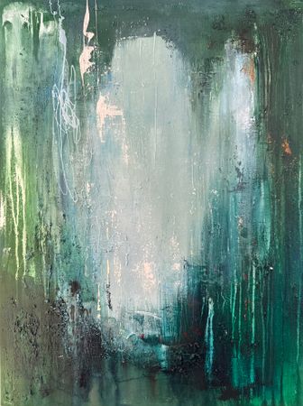 Катерина Горячева (Картина, живопись - 
                  60 x 80 см) Задерживая дыхание