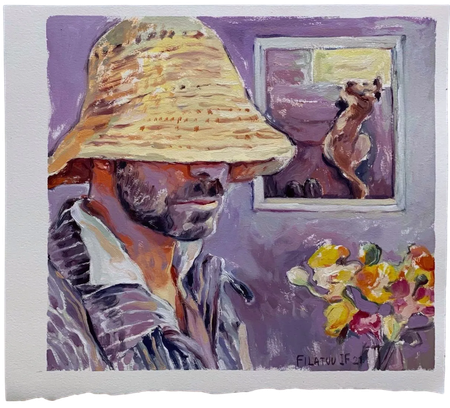 Илья Филатов (Авторская графика - 
                  39 x 36 см) Guglielmo '21