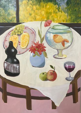 Юлия Шабанова (Картина, живопись - 
                  70 x 100 см) Сервировка №2