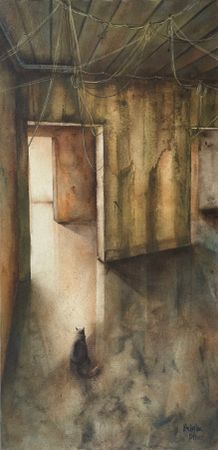 Kristina Ptiza (Картина, живопись - 
                  30 x 60 см) Коробка