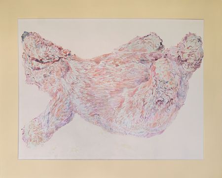 Саша Медведева (Авторская графика - 
                  47 x 38 см) Медвежонок дремлет