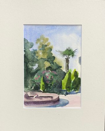 Алина Буглеева (Авторская графика - 
                  14 x 20 см) Фонтан