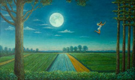 Александр Галяцкий (Картина, живопись - 
                  100 x 60 см) Ночной полет 2