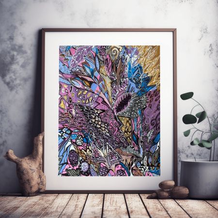 Ирина Шумская (Авторская графика - 
                  40 x 60 см) В ожидании зимы
