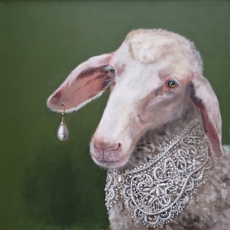Юлия Куртова (Картина, живопись - 
                  40 x 40 см) Цаца