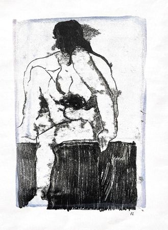 Александра Грозаугроза (Авторская графика - 
                  30 x 42 см) Тело как архив/Юля