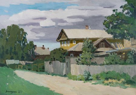 Николай Водолазский (Картина, живопись - 
                  50 x 35 см) Лето в Великом Устюге