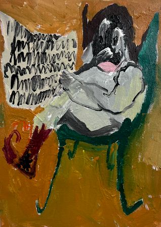 Влад Мальцев (Авторская графика - 
                  30 x 40 см) Между строк