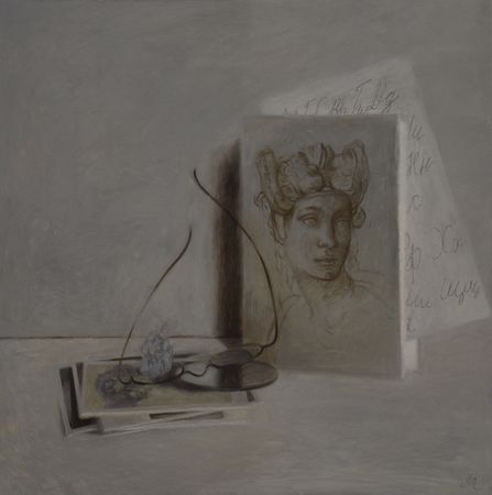 Ольга Менжилий (Картина, живопись - 
                  110 x 110 см) В поисках утраченной красоты