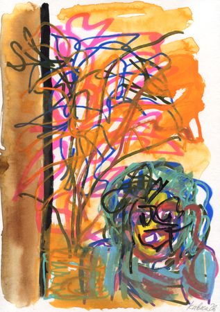 Дмитрий Кавка (Авторская графика - 
                  21 x 30 см) Женщина