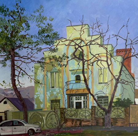 Алена Сокольникова (Авторская графика - 
                  57 x 57 см) Жизнь в Геленджике