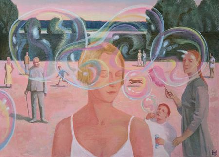 Анастасия Мотина (Картина, живопись - 
                  90 x 65 см) Жизнь в розовом цвете