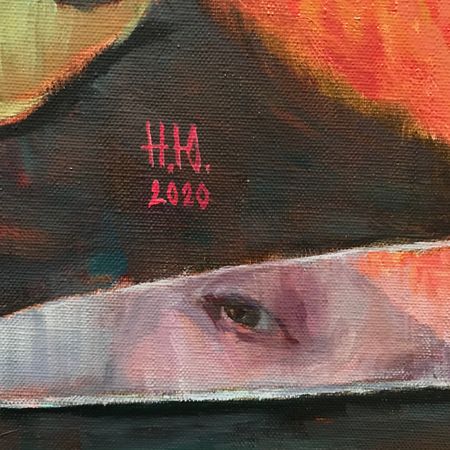 Юлия Непокрытая (Картина, живопись - 
                  60 x 60 см) Тест на зрелость