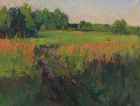 Алина Коршункова (Картина, живопись - 
                  30 x 24 см) Летний вечер