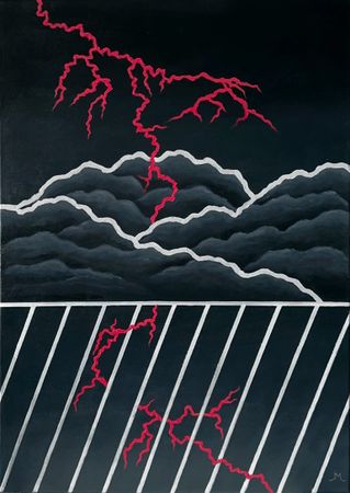 Юлия Мананникова (Картина, живопись - 
                  50 x 70 см) Stormy (Shine like thunder...)