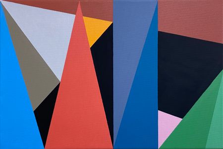 Юрий Ростиславский (Картина, живопись - 
                  60 x 40 см) Морфология треугольника