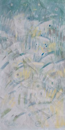 Олег Агафонов (Авторская графика - 
                  24.5 x 48 см) Рухнувшие небеса — Зимнее небо