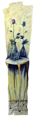 Нодар Хохобашвили (Картина, живопись - 
                  46 x 166 см) Роза (большая)