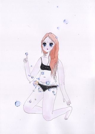 Оля Душкина (Авторская графика - 
                  29.7 x 42 см) Фантазии