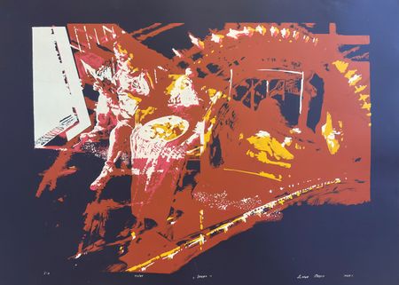 Дарья Мазур (Графика печатная - 
                  84 x 65 см) Закат