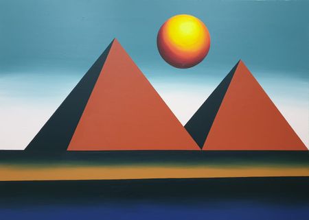 Олег Хвостов (Картина, живопись - 
                  140 x 100 см) Египетский пейзаж