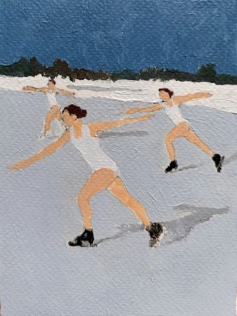 Дарья Петухова (Авторская графика - 
                  10.5 x 14.8 см) Фигуристки