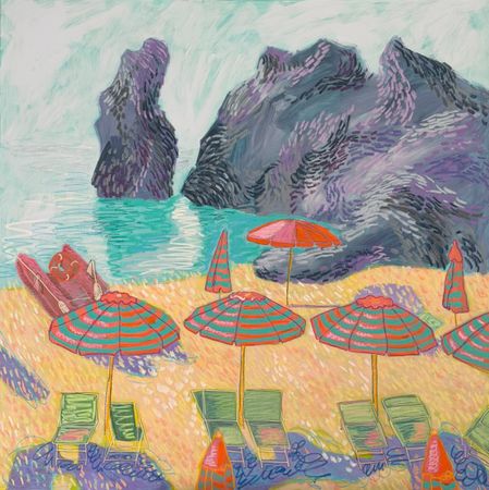 Александра Мато (Картина, живопись - 
                  100 x 100 см) Италия. Море