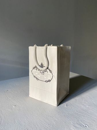 Елизавета Букина (Скульптура - 
                  13 x 20.5 см) Ваза "Prada" (size S)