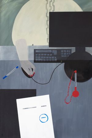 Анна Мельниченко (Картина, живопись - 
                  60 x 90 см) Мои документы