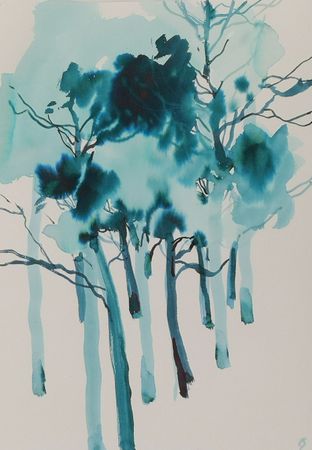Елена Санина (Авторская графика - 
                  21 x 30 см) Тишина