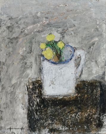 Анастасия Таюрская (Авторская графика - 
                  20 x 25 см) Жёлтые цветочки