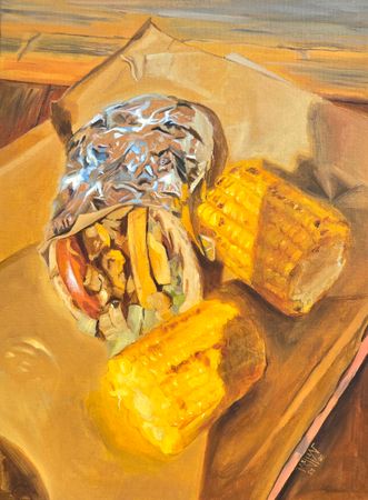 Мария Максимова (Авторская графика - 
                  30 x 40 см) THE WRAP